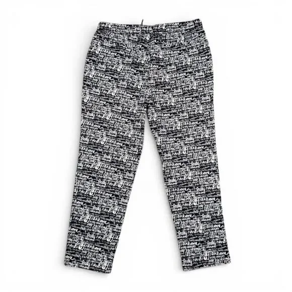 WILDFANG "Essential" Drawstring Black And White Graphic Pants, NWT! Size XL - Picture 2 of 8